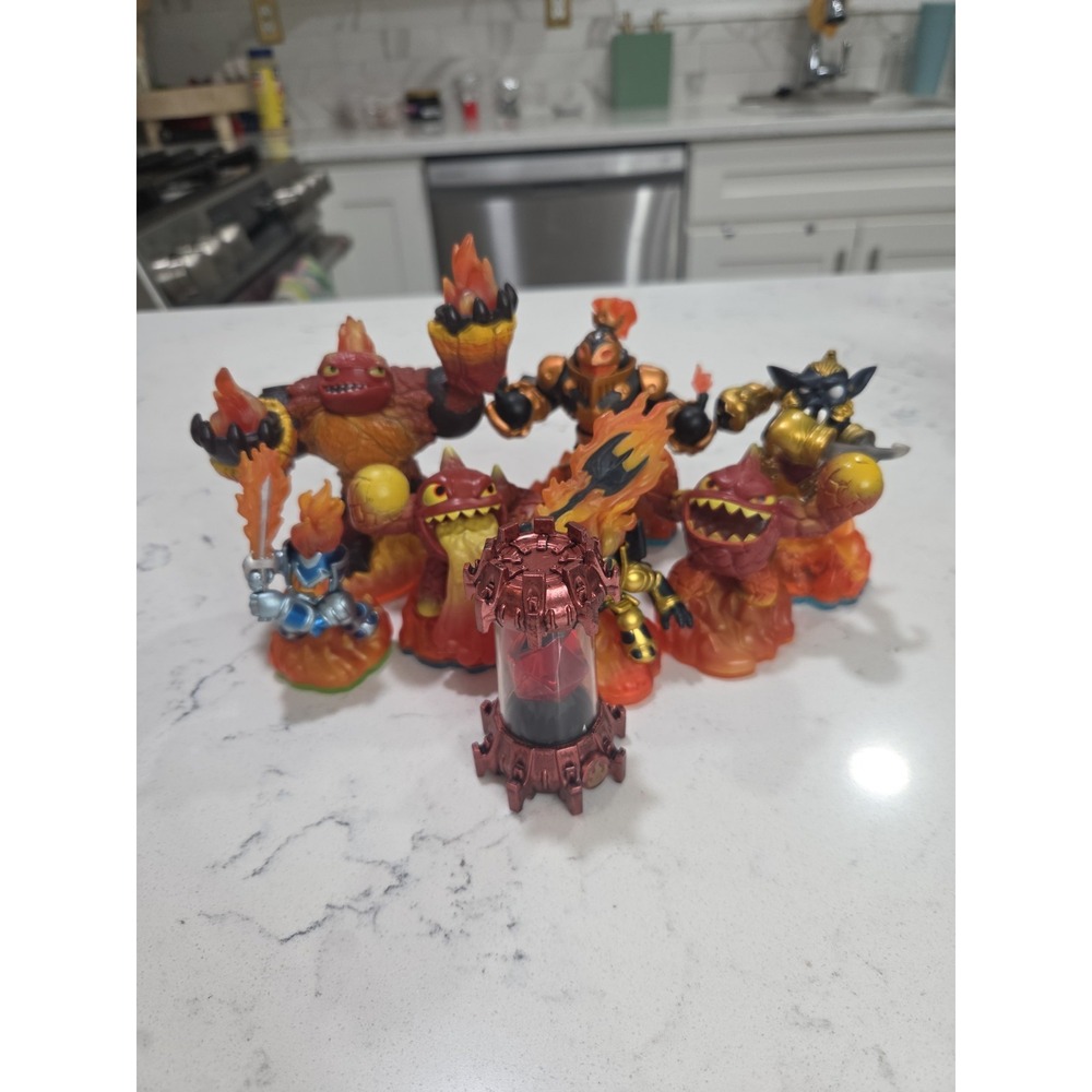 Skylanders Fire Element Figures Lot of 8